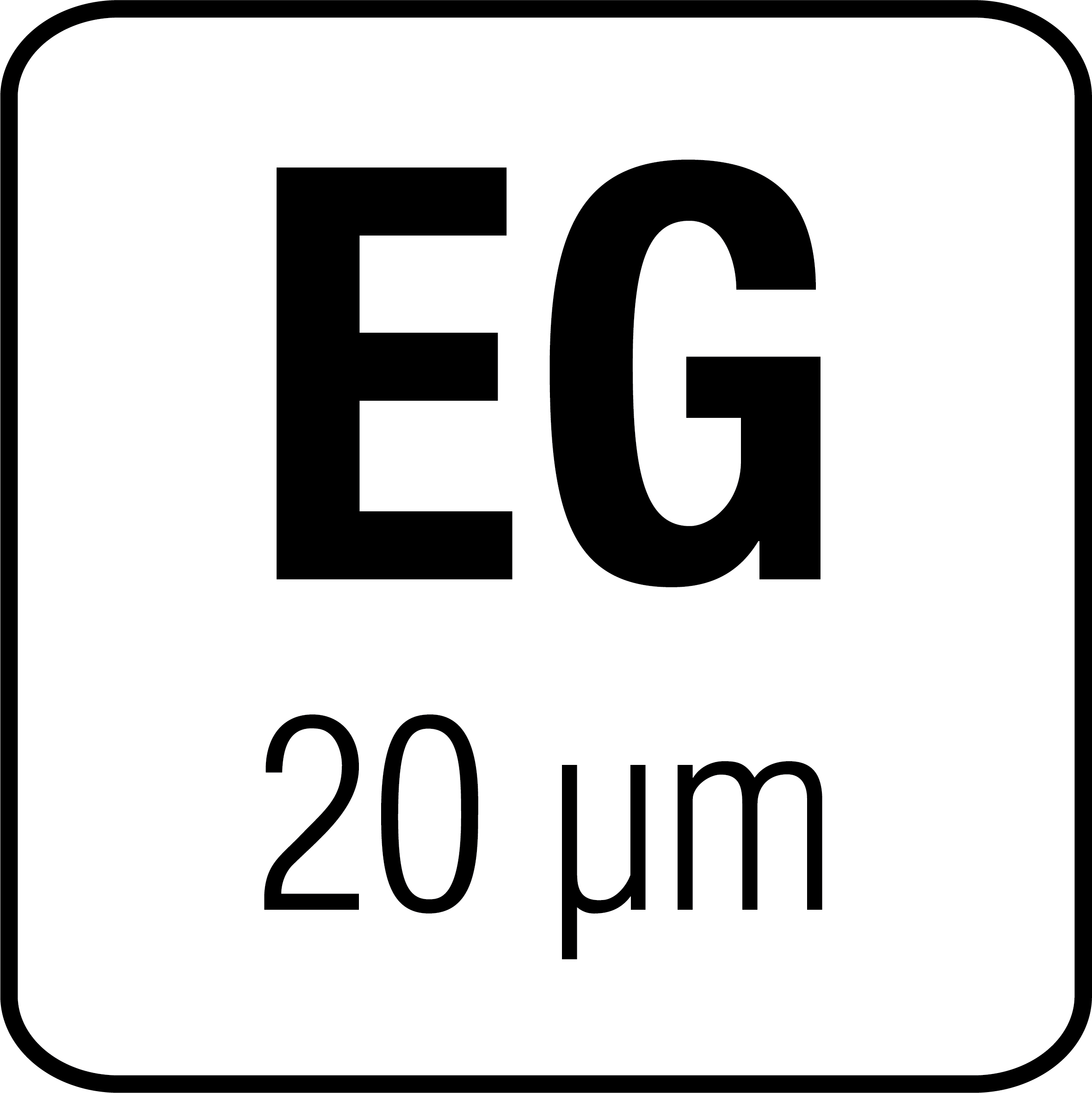 Electrogalvanized steel 20 µm