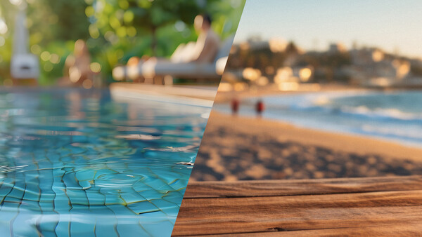 Poolområden och nära havet